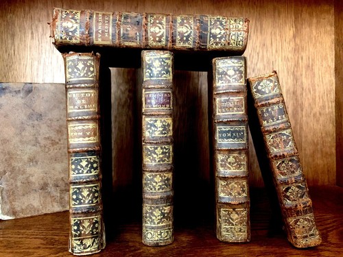 Old book leather antique - old,